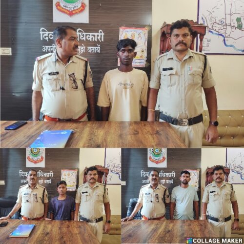 थाना क्षेत्र में अशांति फैलाने वाले बदमाशों पर बिलासपुर पुलिस का प्रहार : धारदार हथियार लहराकर आने-जाने वालों को भयभीत करने वाले तीन आरोपी सरकंडा पुलिस की गिरफ्त में, आर्म्स एक्ट की कार्यवाही कर न्यायालय में किया गया पेश.