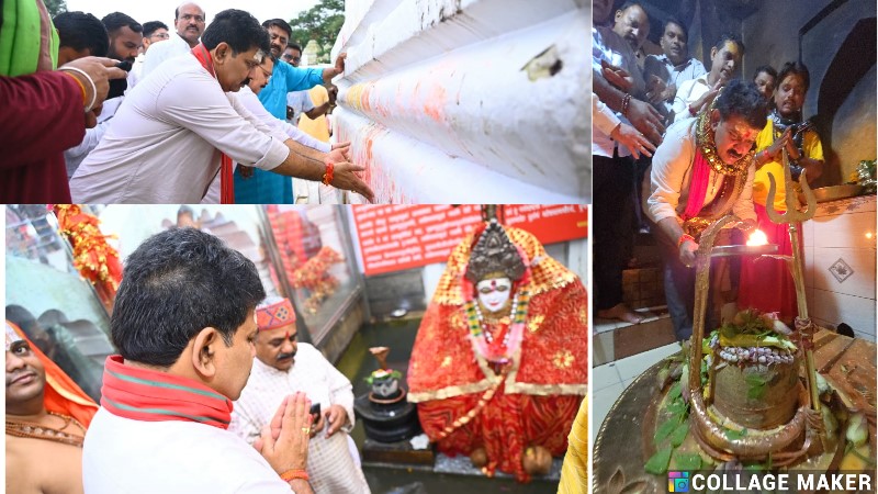 उपमुख्यमंत्री विजय शर्मा ने अमरकंटक में नर्मदा मैय्या और जलेश्वर महादेव मंदिर में की पूजा-अर्चना