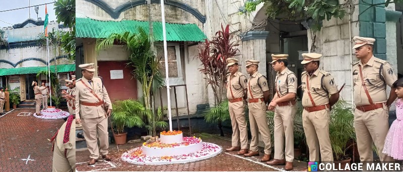 स्वतंत्रता दिवस पर पुलिस कार्यालय और थाना-चौकी प्रांगण में ध्वजारोहण : उत्साह से भरे कार्यक्रमों में स्कूली बच्चों की भी रही भागीदारी.