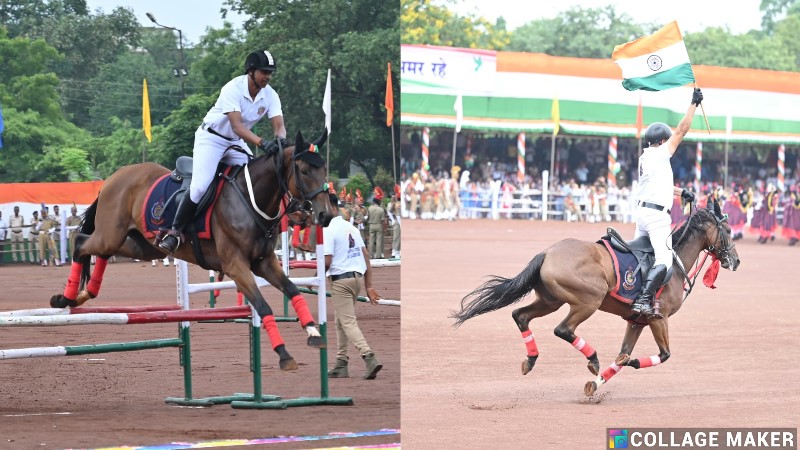 अश्वारोही दल की प्रस्तुति ने किया रोमांचित : राजधानी रायपुर में आयोजित स्वतंत्रता दिवस के मुख्य समारोह में किया प्रदर्शन, मुख्यमंत्री विष्णु देव साय ने की सराहना