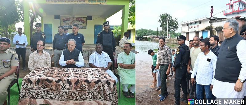 भीषण वर्षा से प्रभावित ग्रामों का दौरा : विधानसभा अध्यक्ष डॉ. रमन सिंह ने त्वरित राहत कार्यों के दिए निर्देश !