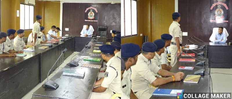 पुलिस अधीक्षक द्वारा ली गई जिले के समस्त कोर्ट मोहर्रिर की बैठक : समंस/वारंट की तामिली का प्रतिशत बढ़ाने के लिए और अधिक तत्परता से कार्य करने हेतु किया गया निर्देशित.