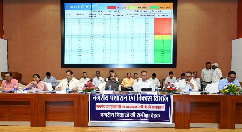 उप मुख्यमंत्री अरुण साव ने नगर पंचायतों के कार्यों की समीक्षा की, कहा – उभरते शहरों की अपेक्षाओं और भावी जरूरतों के मुताबिक करें विकास