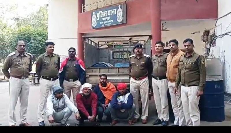 थाना प्रतापपुर पुलिस की कार्यवाही : 1600 लीटर अवैध डीजल सहित चार गिरफ्तार…की गई वैधानिक कार्यवाही.