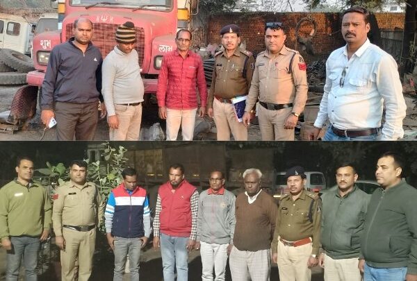 रायगढ़ से चोरी ट्रक रायपुर में कटा, पुलिस ने 4 आरोपियों को दबोचा