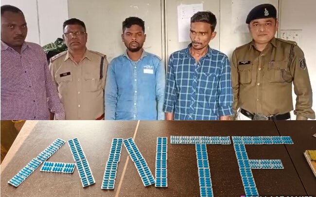 रायपुर पुलिस ने बड़ी कार्यवाही करते हुए 2 अंतर्राज्यीय नशीली टेबलेट तस्करों को रंगे हाथ पकड़ा, 732 प्रतिबंधित टेबलेट, 1.5 लाख रुपये का माल और दो मोबाइल फोन सहित एक्टिवा वाहन जब्त!