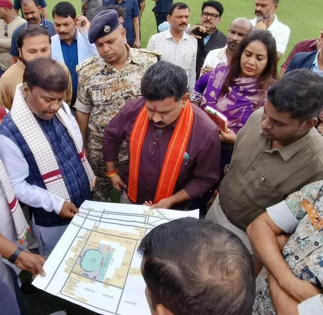 उप मुख्यमंत्री विजय शर्मा ने लिया बस्तर ओलंपिक 2024 संभाग स्तरीय प्रतियोगिता के आयोजन की समीक्षा बैठक, आयोजन स्थल का किया निरीक्षण