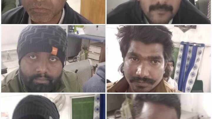 पुलिस ने जुआ खेल रहे 9 जुआँरियों को किया गिरफ्तार, 92 हजार 9 सौ 70 रूपये, मोबाईल, बाईक किया जप्त