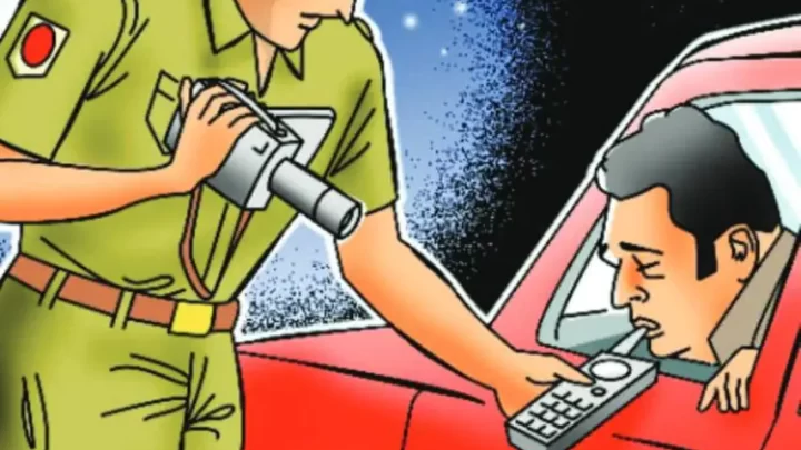 पुलिस की बड़ी कार्यवाही :  शराब पीकर गाड़ी चलाने वाले 11 वाहन चालकों के वाहन ज़ब्त