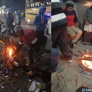 बस स्टैंड, रैन बसेरा और सार्वजनिक स्थानों पर जिला प्रशासन ने लोगों के लिए की अलाव की व्यवस्था.