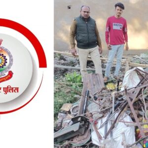 पुलिस का अवैध कबाड़ पर ‘प्रहार’ : अवैध कबाड़ अपने कब्जे में रखने वाला एक आरोपी गिरफ्तार…की गई कार्यवाही. 