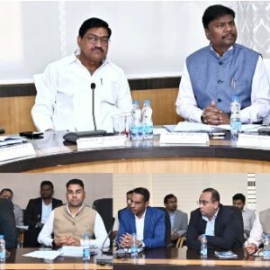 खाद्य मंत्री दयाल दास बघेल की अध्यक्षता में मंत्रि-मंडलीय उप समिति द्वारा धान के शत-प्रतिशत निराकरण के लिए मंथन