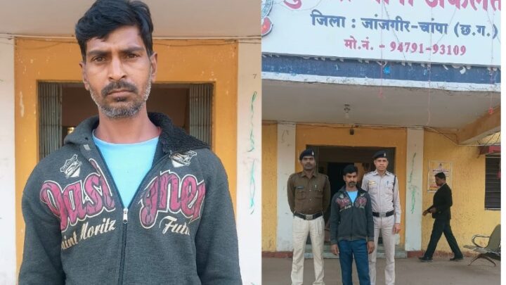 अकलतरा पुलिस की कार्यवाही : हत्या करने वाले आरोपी को किया गिरफ्तार…कार्यवाही कर भेजा गया न्यायिक रिमांड पर.