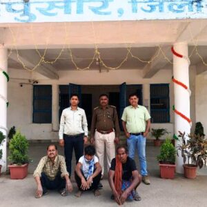 पुसौर पुलिस ने तीन फरार वारंटियों को किया गिरफ्तार…पेश किया गया न्यायालय में.