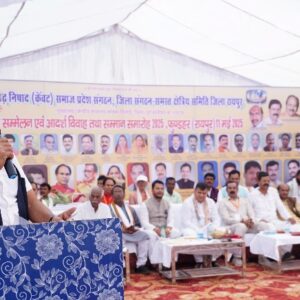 निषाद समाज का आदर्श विवाह, 41 जोड़ों ने लिए सात फेरे सांसद बृजमोहन ने दिया आशीर्वाद