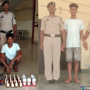 ऑपरेशन आघात का वार : पुलिस की दबिश में अवैध देसी व अंग्रेजी शराब जब्त, कोल्हेनझरिया में 18 वर्षीय युवा आरोपी गिरफ्तार, न्यायिक रिमांड पर भेजा गया जेल.