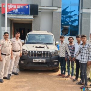 रायपुर पुलिस की बड़ी कार्रवाई : हाईवा ड्राइवर से लूट करने वाले गिरोह का भंडाफोड़, नाकेबंदी और CCTV की मदद से खुली वारदात की गुत्थी, चार आरोपी गिरफ्तार.