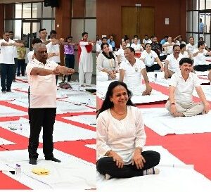 रेलवे बना योग का रंगमंच : बिलासपुर में महाप्रबंधक से लेकर स्कूली बच्चों तक ने किया सामूहिक योग, ‘करें योग, रहें निरोग’ – योग दिवस पर रेलवे में दिखी अनुशासन और उत्साह की अनोखी तस्वीर.
