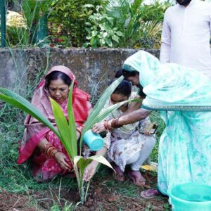 विश्व पर्यावरण दिवस : मुख्यमंत्री श्री विष्णुदेव साय की धर्मपत्नी कौशल्या साय ने किया फलदार पौधों का रोपण, दिया हरियाली का संदेश, उठाया हरियाली का बीड़ा, पर्यावरण दिवस पर लगाया पोषणयुक्त फलदार पौधा.