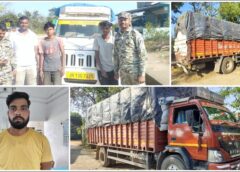 जशपुर पुलिस की बड़ी कार्रवाई: झारखंड से तस्करी कर लाया जा रहा 12 टन 90 क्विंटल अवैध धान ट्रक व पिकअप सहित जब्त