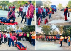 सड़क दुर्घटना में आपात स्थिति से निपटने मॉक-ड्रिल : यात्रियों, वाहन चालकों एवं फील्ड स्टॉफ को आपात परिस्थितियों से निपटने दिया गया व्यावहारिक प्रशिक्षण