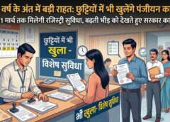 वित्तीय वर्ष के अंतिम चरण में सरकार का बड़ा फैसला: 22, 28, 29 और 31 मार्च को अवकाश में भी खुलेंगे पंजीयन कार्यालय, आम नागरिकों को मिलेगी निरंतर सुविधा