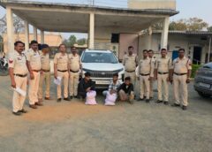 वाहन चेकिंग के दौरान बड़ा खुलासा: लटोरी पुलिस ने पकड़ी 4 लाख की गांजा खेप, तीन तस्कर गिरफ्तार, दो आरोपी फरार