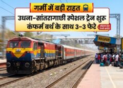 गर्मी में यात्रियों को बड़ी राहत: भारतीय रेल ने उधना–सांतरागाछी के बीच चलाई स्पेशल ट्रेन, कंफर्म बर्थ के साथ 3-3 फेरे में मिलेगी सुगम यात्रा सुविधा