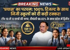 सरकारी स्कूल ने रचा इतिहास, निजी स्कूलों को छोड़ा पीछे: ‘प्रयास विद्यालय’ के छात्रों का बोर्ड में धमाका, 100% रिजल्ट के साथ टॉप-10 में 13 स्थान, दीपांशी ने 98.83% के साथ प्रदेश में मचाई सनसनी
