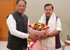 भाजपा स्थापना दिवस पर सियासी सौजन्य मुलाकात: CM विष्णुदेव साय ने राष्ट्रीय अध्यक्ष नितिन नवीन से की भेंट, संगठन और विकास रणनीति पर हुई अहम चर्चा