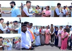 जशपुर पहुंचे वित्त मंत्री ओपी चौधरी, आगडीह हवाई अड्डे पर जनप्रतिनिधियों और प्रशासनिक अधिकारियों ने किया भव्य एवं आत्मीय स्वागत