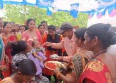 सुशासन तिहार बना जनविश्वास का बड़ा मंच: पामगल शिविर में 501 आवेदन प्राप्त, स्वास्थ्य जांच, गोद भराई, अन्नप्राशन और विभिन्न योजनाओं के लाभ से ग्रामीणों में दिखा उत्साह