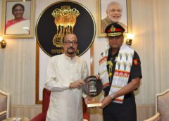 राजभवन में हाई-प्रोफाइल मुलाकात : राज्यपाल रमेन डेका से सेंट्रल कमांड के जीओसी-इन-सी लेफ्टिनेंट जनरल अनिंद्या सेनगुप्ता ने की अहम सौजन्य भेंट