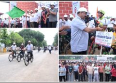 ‘सन्डे ऑन सायकल’ में उमड़ा उत्साह: उप मुख्यमंत्री अरुण साव ने युवाओं संग की सायकिलिंग और जुम्बा, स्वस्थ जीवनशैली व पर्यावरण संरक्षण को जनआंदोलन बनाने का किया आह्वान