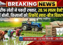 छत्तीसगढ़ में खरीफ खेती ने पकड़ी रफ्तार, 20.14 लाख हेक्टेयर में बोनी पूरी, किसानों को 7.78 लाख मीट्रिक टन खाद और 3.62 लाख क्विंटल बीज वितरित