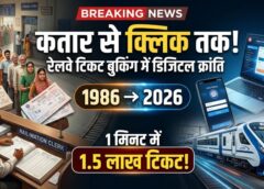कतार से क्लिक तक रेलवे का सबसे बड़ा डिजिटल बदलाव! 40 साल पुराना आरक्षण सिस्टम अब होगा सुपरफास्ट, 1 मिनट में 1.5 लाख टिकट बुकिंग