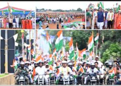 नक्सल प्रभावित बस्तर में तिरंगे की हुंकार! विजय शर्मा-केदार कश्यप ने बाइक से शुरू की ऐतिहासिक यात्रा, शहादत की मिट्टी से बनेगा स्मारक, कर्रेगुट्टा में फहरेगा तिरंगा
