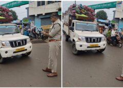 नो-एंट्री में घुसे तो बचना मुश्किल! तेलघानी नाका-स्टेशन मार्ग पर ट्रैफिक पुलिस का बड़ा एक्शन, प्रतिबंधित समय में 472+ मालवाहक वाहनों के कटे ई-चालान