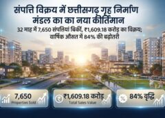 विशेष लेख :संपत्ति विक्रय में छत्तीसगढ़ गृह निर्माण एवं अधोसंरचना विकास मंडल ने रचा नया कीर्तिमान