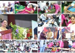 सेवा संकल्प अभियान में सेवा, स्वास्थ्य और संवेदना का विराट संगम—1000 से अधिक महिलाओं ने रक्तदान कर बनाया विश्व रिकॉर्ड — मुख्यमंत्री विष्णुदेव साय ने आयुर्वेद सेवा सम्मेलन एवं रक्तदान महाकुंभ में लिया हिस्सा; 3600 से अधिक महिलाओं का पंजीयन, 31 लोगों ने देहदान का संकल्प लिया