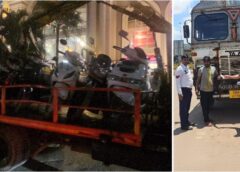 अनाउंसमेंट के बाद भी नहीं हटाए वाहन, तो क्रेन और ई-चालान से हुई कार्रवाई! रायपुर के तेलीबांधा से सिलतरा बाईपास तक नो पार्किंग में खड़े वाहनों पर पुलिस की सख्ती